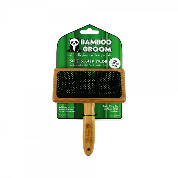 Bamboo Groom Soft Zupfbürste Größe
