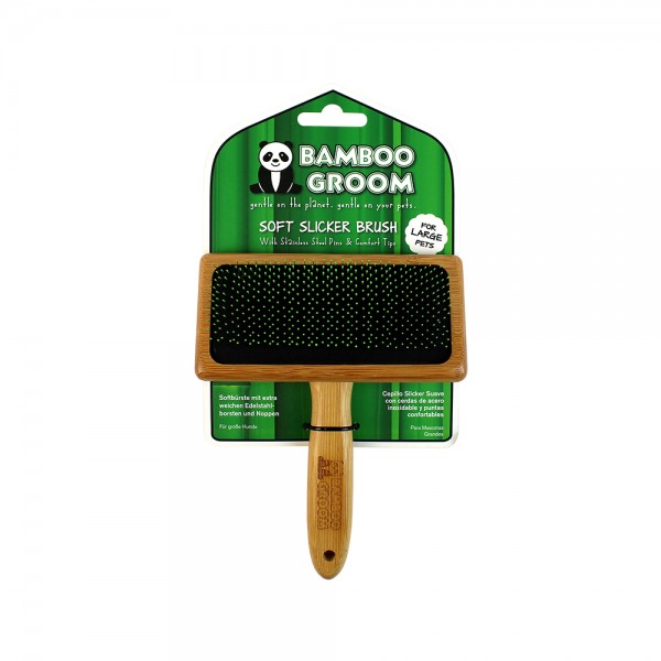 Bamboo Groom Soft Slicker / Soft Zupfbürste Größe